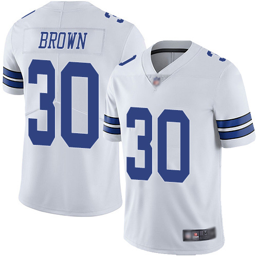 Men Dallas Cowboys Limited White Anthony Brown Road #30 Vapor Untouchable NFL Jersey->dallas cowboys->NFL Jersey